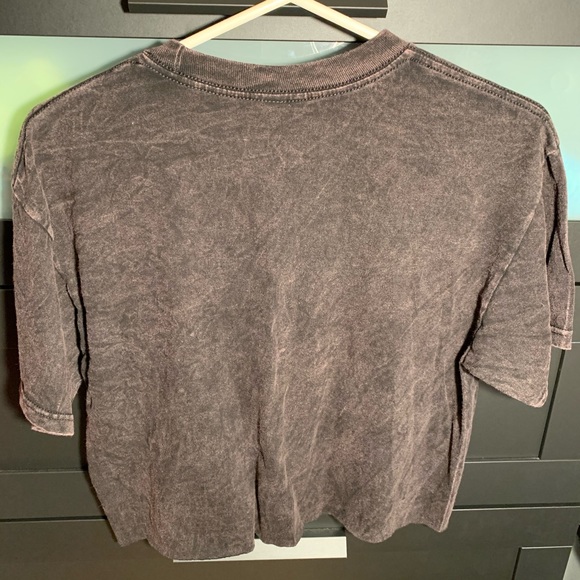 NWOT 90’s Babe distressed black crop - Picture 2 of 3